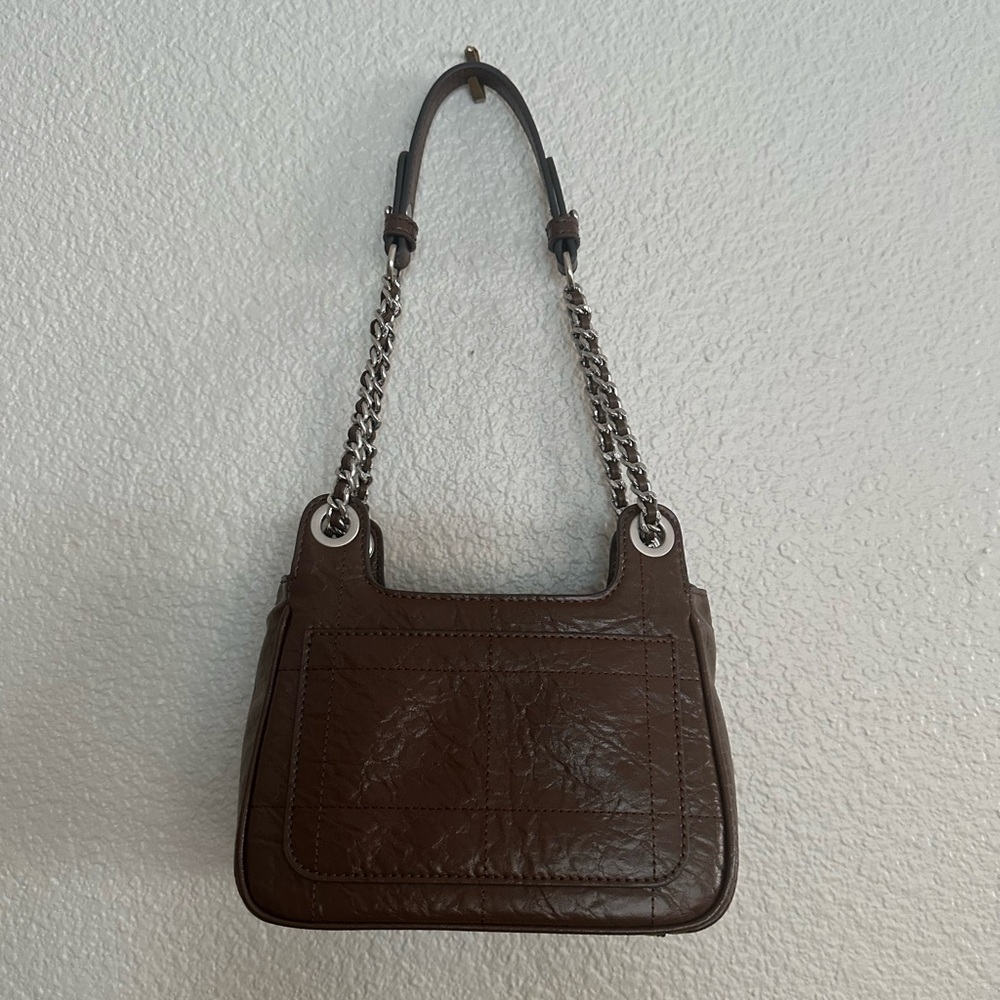 Charles & Keith Suki Crinkle-Effect Padlock Shoulder Bag - Picture 2 of 16
